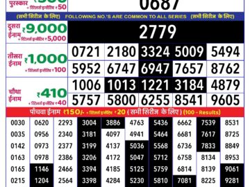 Lottery Result Today August 4, 2024