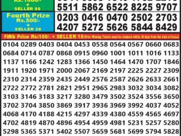 Lottery Result Today August 4, 2024