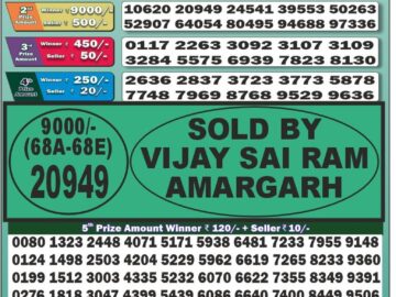 Lottery Result Today August 4, 2024