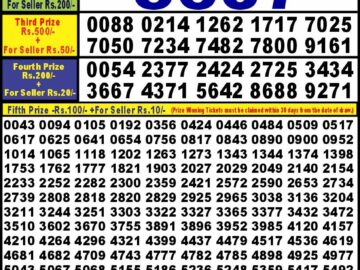 Lottery Result Today August 21, 2024