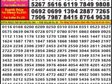 Lottery Result Today August 23, 2024