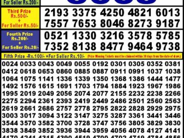 Lottery Result Today August 2, 2024