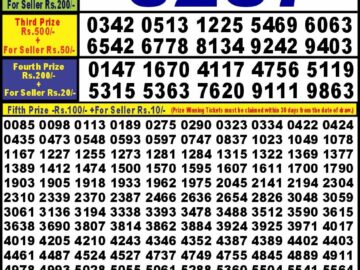 Lottery Result Today August 8, 2024