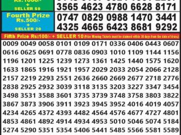 Lottery Result Today August 27, 2024