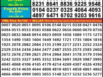 Lottery Result Today August 13, 2024