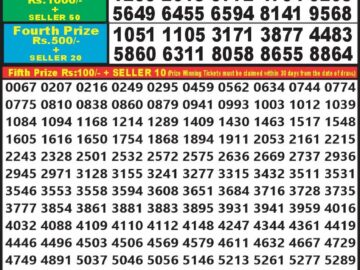 Lottery Result Today September 17, 2024