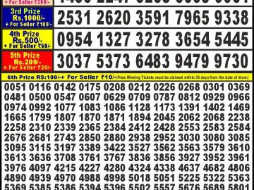 Lottery Result Today September 24, 2024