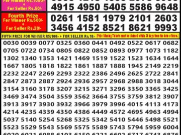 Lottery Result Today September 14, 2024