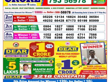 Lottery Result Today September 18, 2024