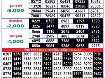 Lottery Result Today September 25, 2024