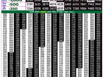 Lottery Result Today September 23, 2024