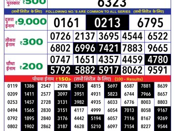 Lottery Result Today September 27, 2024