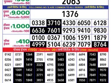 Lottery Result Today September 19, 2024