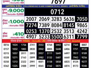 Lottery Result Today September 21, 2024