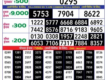 Lottery Result Today September 23, 2024