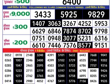 Lottery Result Today September 30, 2024