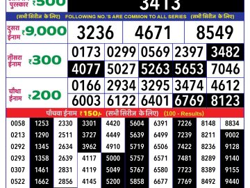 Lottery Result Today September 24, 2024