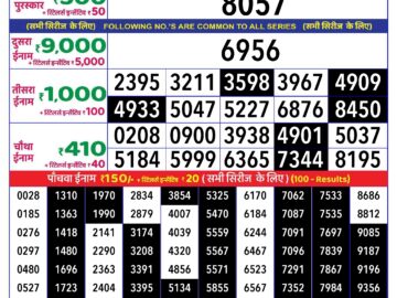 Lottery Result Today September 17, 2024