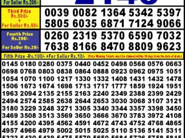 Lottery Result Today September 2, 2024