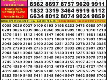 Lottery Result Today September 24, 2024