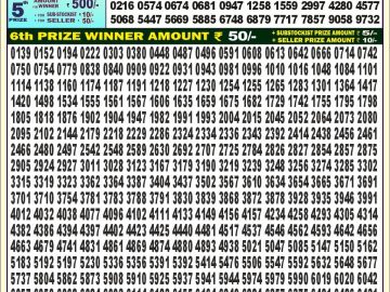 Lottery Result Today October 23, 2024