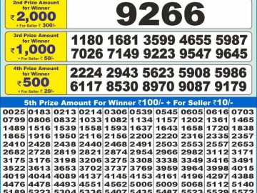 Lottery Result Today October 31, 2024