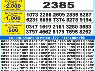 Lottery Result Today October 24, 2024