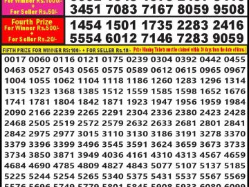 Lottery Result Today October 5, 2024