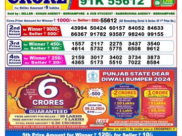 Lottery Result Today October 20, 2024