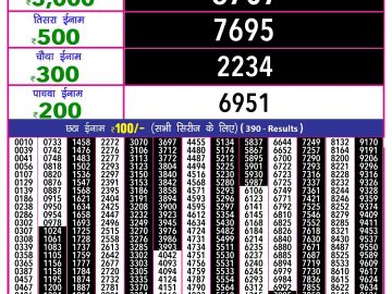 Lottery Result Today October 1, 2024