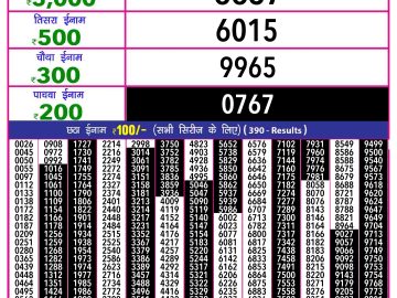 Lottery Result Today October 8, 2024