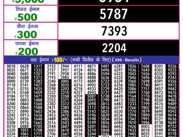 Lottery Result Today October 25, 2024