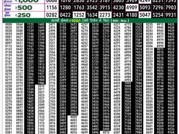 Lottery Result Today October 16, 2024