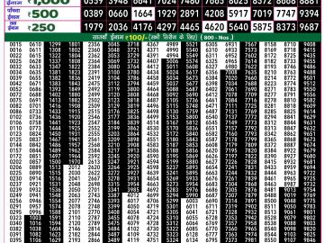 Lottery Result Today October 8, 2024