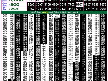 Lottery Result Today October 25, 2024