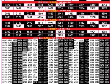 Lottery Result Today October 8, 2024