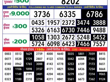 Lottery Result Today October 25, 2024