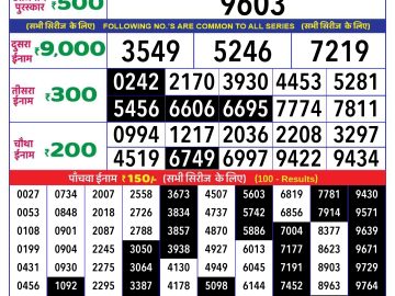 Lottery Result Today October 4, 2024