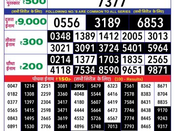 Lottery Result Today October 29, 2024