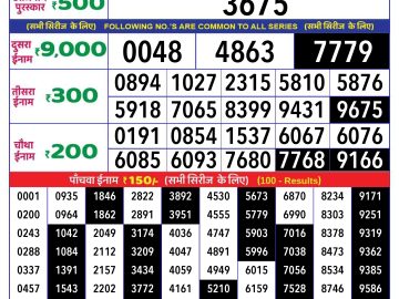 Lottery Result Today October 22, 2024