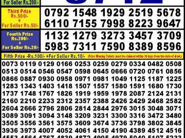 Lottery Result Today October 13, 2024