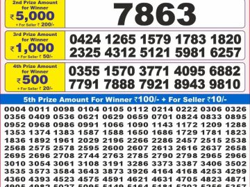 Lottery Result Today October 26, 2024