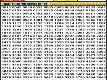 Lottery Result Today October 23, 2024