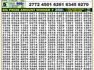 Lottery Result Today October 30, 2024