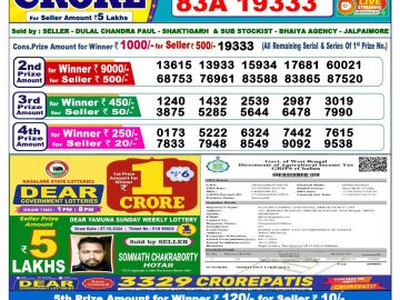 Lottery Result Today November 4, 2024