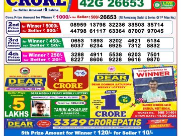 Lottery Result Today November 10, 2024