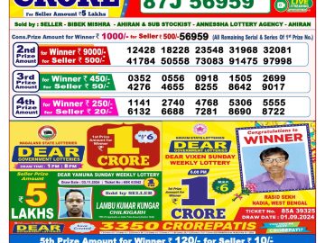 Lottery Result Today November 13, 2024