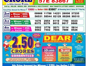 Lottery Result Today November 19, 2024