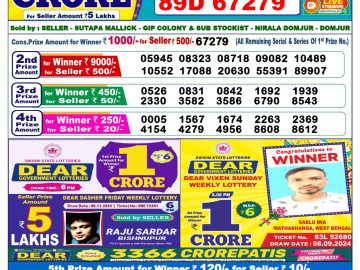 Lottery Result Today November 19, 2024