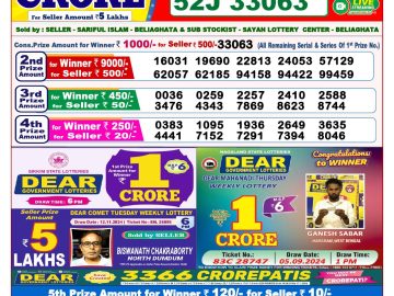 Lottery Result Today November 22, 2024